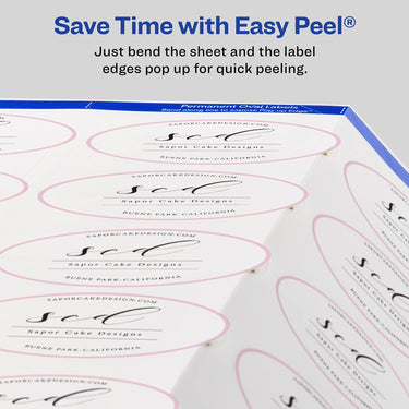 Avery Printable Blank Oval Labels, 1.5